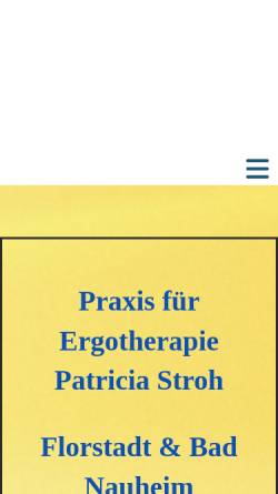Vorschau der mobilen Webseite www.ergo-wetterau.de, Praxis für Ergotherapie Patricia Stroh
