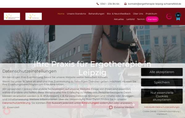 Vorschau von www.ergotherapie-leipzig-schoenefeld.de, Praxis für Ergotherapie St. Böning & J. Weisert
