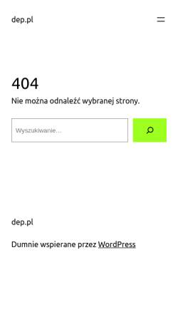Vorschau der mobilen Webseite www.dep.pl, Dep