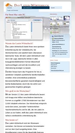 Vorschau der mobilen Webseite www.latein-woerterbuch.de, Das Latein-Wörterbuch
