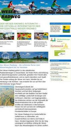 Vorschau der mobilen Webseite weser-radweg.de, Weserradweg