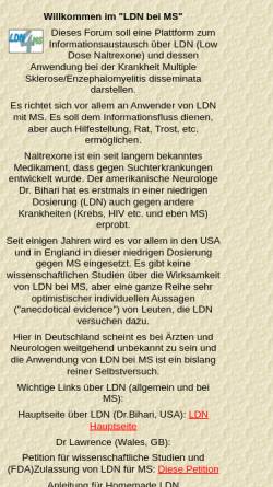Vorschau der mobilen Webseite www.ldn4ms.de, LDN-MS-Forum