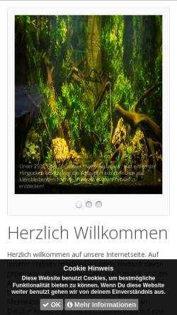Vorschau der mobilen Webseite www.aquarium-tonndorf.de, Aquarium Tonndorf