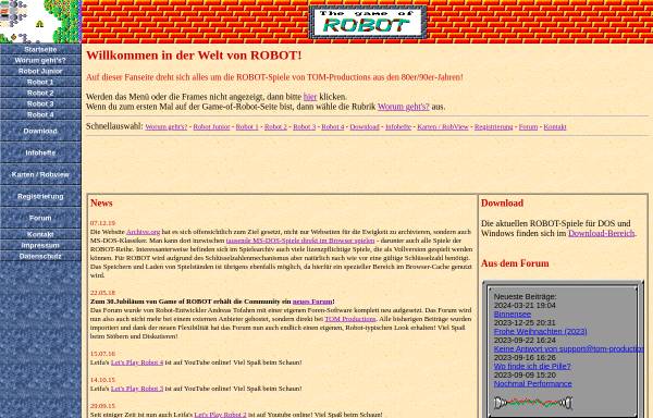 Vorschau von www.game-of-robot.de, The Game of Robot