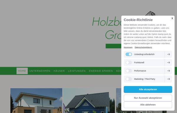 Vorschau von www.holzbaugrote.de, Grote Bau GmbH & Co. KG