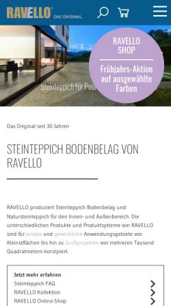 Vorschau der mobilen Webseite www.ravello.de, RAVELLO oHG