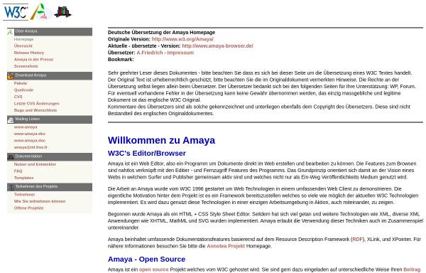 W3C's Amaya Browser