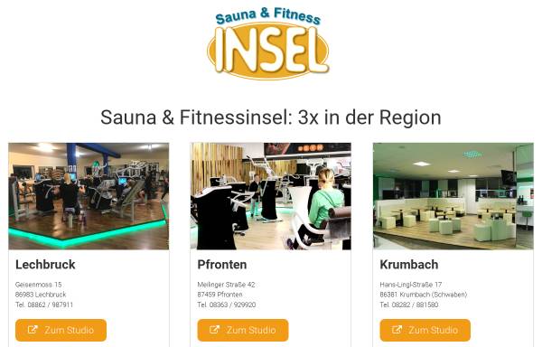 Vorschau von sauna-fitnessinsel.de, Sauna und Fitnessinsel im Alpenbad