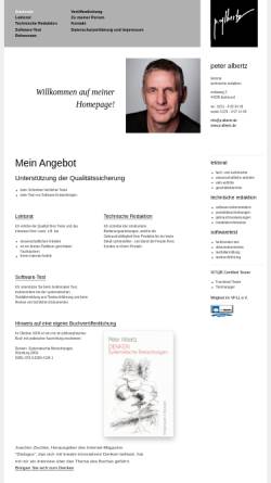 Vorschau der mobilen Webseite www.p-albertz.de, Peter Albertz
