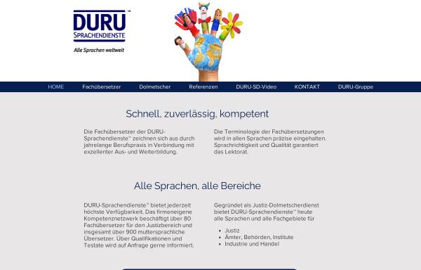 Vorschau von www.duru.de, Duru Sprachendienste, Inh. Özgür Duru