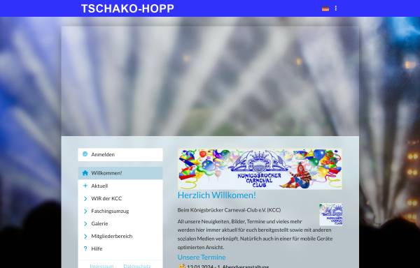 Vorschau von tschako-hopp.de, Königsbrücker Carnevalsclub e.V.