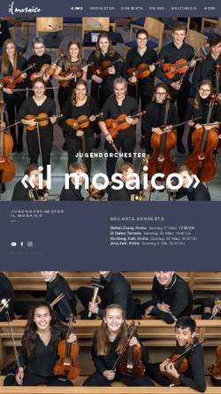 Vorschau der mobilen Webseite www.ilmosaico.ch, Jugendorchester 