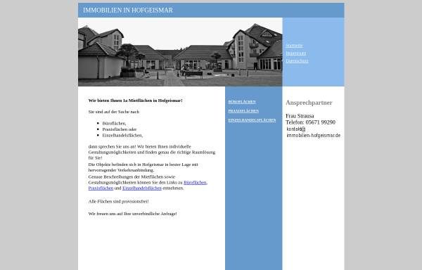 Vorschau von www.immobilien-hofgeismar.de, KBS Bau GmbH - Immobilien