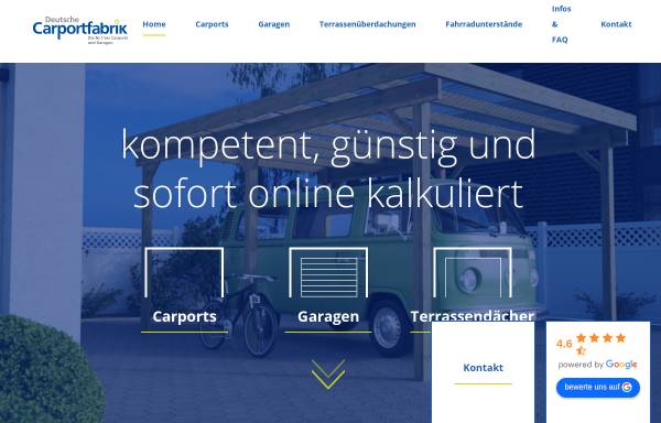 Vorschau von carportfabrik.de, Deutsche Carportfabrik GmbH & Co. KG