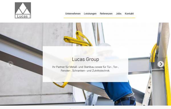 Vorschau von www.metallbaulucas.de, Bauschlosserei und Metallbau Lucas