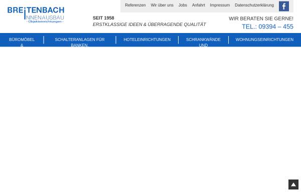 Vorschau von www.breitenbach-innenausbau.de, Breitenbach GmbH