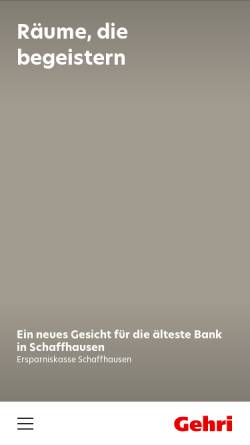 Vorschau der mobilen Webseite gehri.ch, Gehri AG