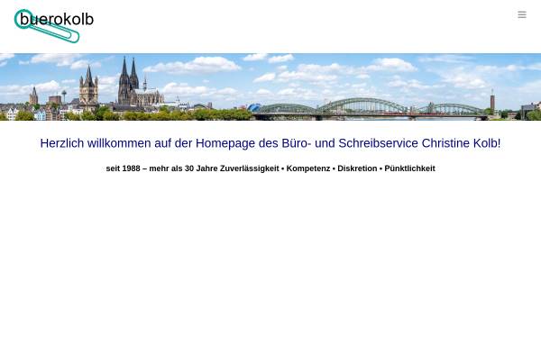 Vorschau von buerokolb.de, Schreib- & Büroservice Christine Kolb