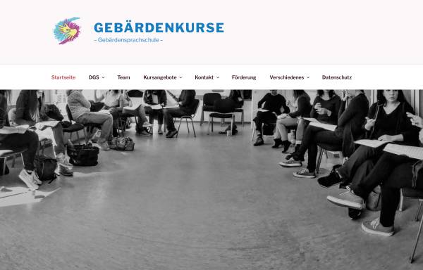 Vorschau von www.gebaerdenkurse.de, Gehörlosen Vereinigung zur Förderung der Gebärdenkurse Frankfurt am Main e.V.
