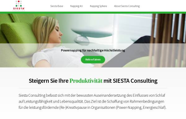 Vorschau von siesta-consulting.com, Siesta-Consulting - Energie-Schlaf