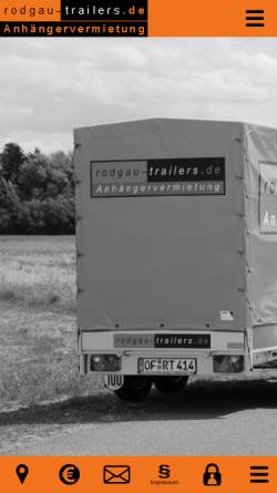 Vorschau der mobilen Webseite www.rodgau-trailers.de, Rodgau-Trailers UG