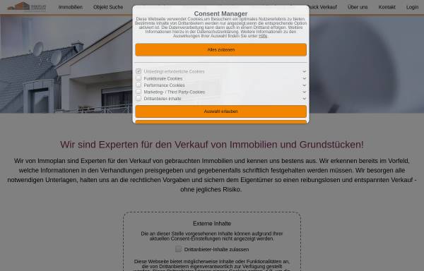 Vorschau von www.immoplan-consulting.de, Immoplan-Consulting GmbH & Co. KG