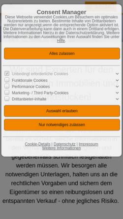 Vorschau der mobilen Webseite www.immoplan-consulting.de, Immoplan-Consulting GmbH & Co. KG