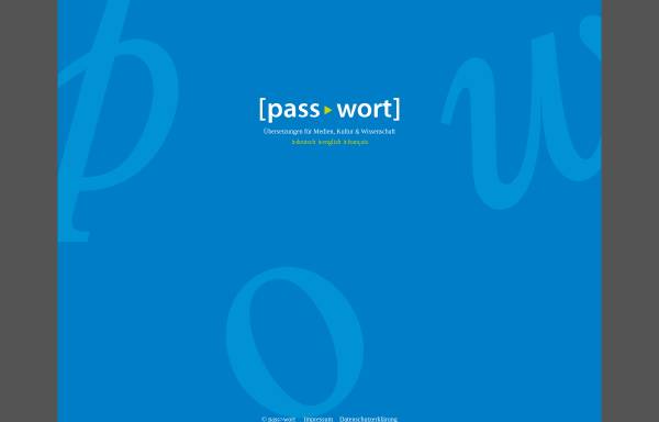 Pass>wort Nicole Stange-Egert