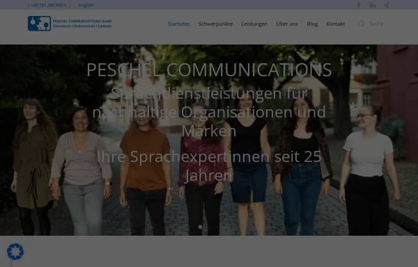 Vorschau von peschel-communications.de, Peschel Communications GmbH