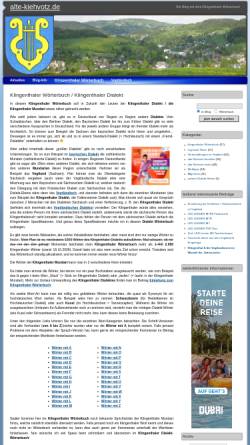 Vorschau der mobilen Webseite www.alte-kiehvotz.de, Klingenthaler Wörterbuch