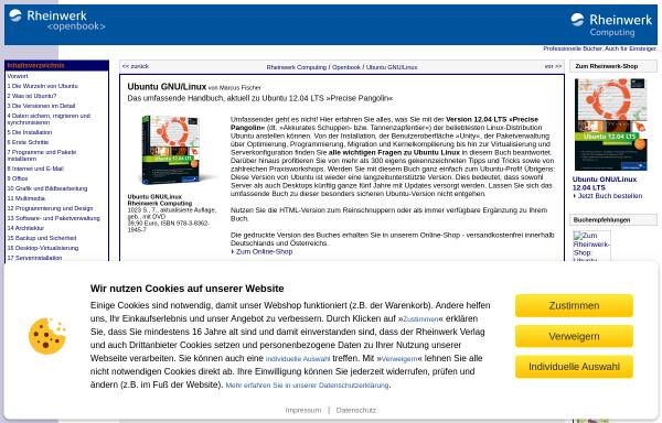 Vorschau von openbook.galileocomputing.de, Ubuntu GNU/Linux