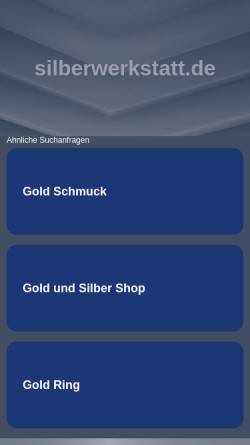 Vorschau der mobilen Webseite www.silberwerkstatt.de, Hamburger Silberschmiede e.K.