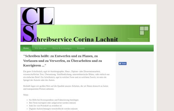 Schreibservice Corina Lachnit