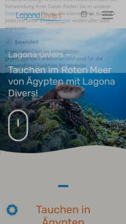 Vorschau der mobilen Webseite www.lagona-divers.com, Lagona Divers