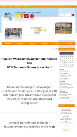Vorschau der mobilen Webseite www.turnkreis-osterode.de, Turnkreis Osterode