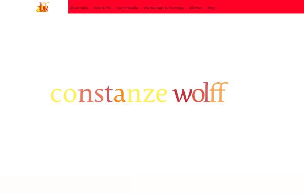 Vorschau von www.constanzewolff.de, Text & PR Constanze Wolff