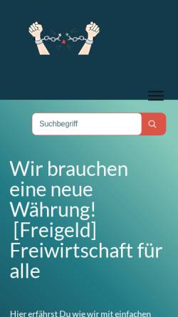Vorschau der mobilen Webseite www.freiheitswerk.de, Freiwirtschaftliche Theorie