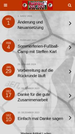 Vorschau der mobilen Webseite www.sv-welbsleben.de, SV Welbsleben