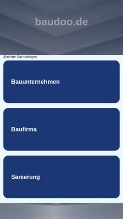 Vorschau der mobilen Webseite www.baudoo.de, Baudoo