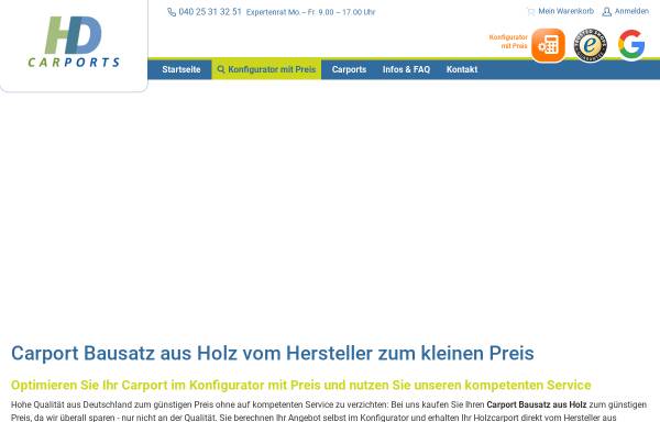 Vorschau von www.carport-discount.de, Deutsche Carportfabrik GmbH & Co. KG