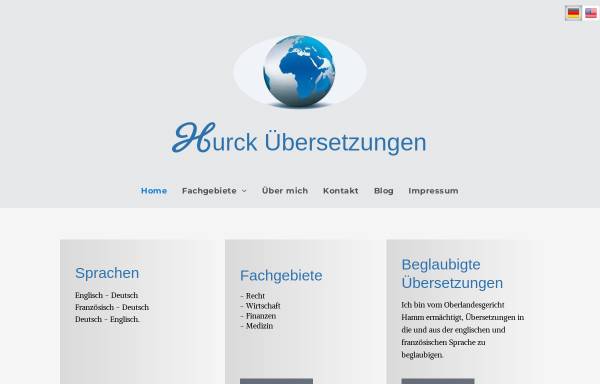 Vorschau von www.hurck.eu, Hurck Übersetzungen
