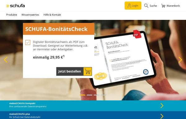 Vorschau von www.meineschufa.de, Schufa Holding AG
