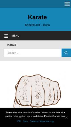 Vorschau der mobilen Webseite karate-kampfkunst.de, Shotokan Karate
