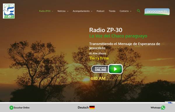 Vorschau von www.zp30.com.py, Radio ZP-30