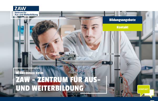 Vorschau von www.zaw-nuernberg.de, Zentrum für Aus- und Weiterbildung in der Metropolregion Nürnberg GmbH