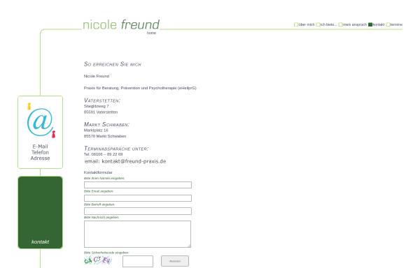 Vorschau von www.freund-praxis.de, Nicole Freund