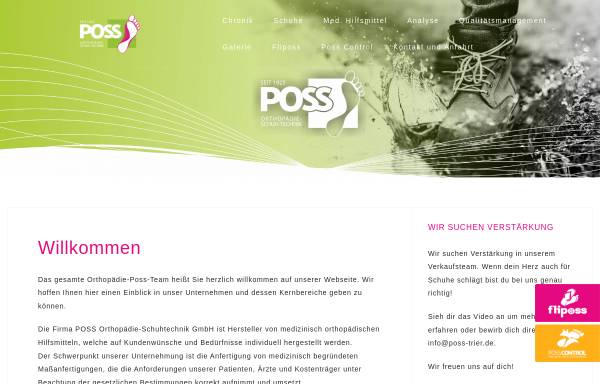Vorschau von www.poss-trier.de, Orthopädie Schuh-Technik Posss