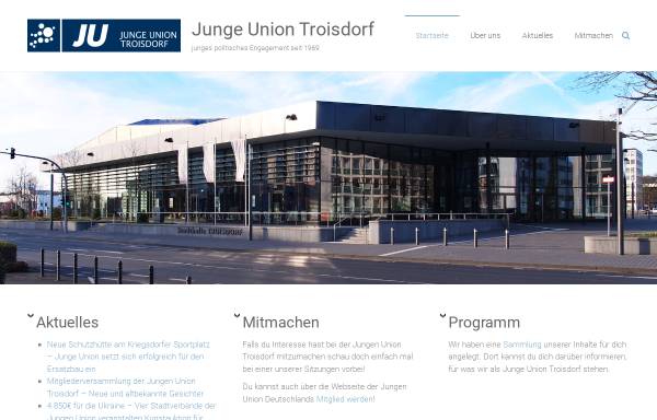 Vorschau von www.ju-troisdorf.de, Junge Union Troisdorf
