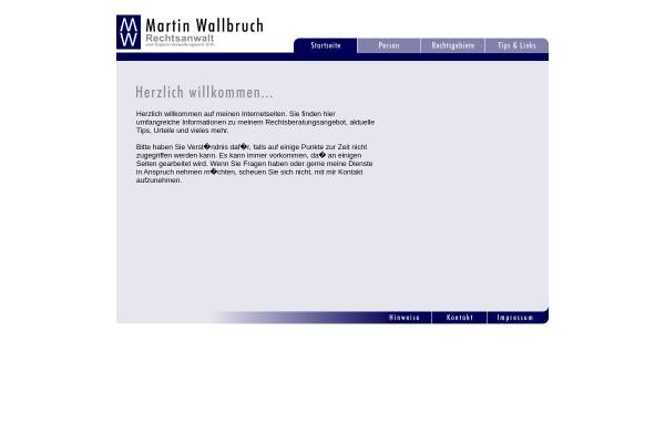 Wallbruch, Martin, Rechtsanwalt