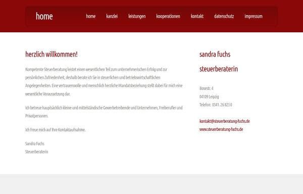 Vorschau von www.steuerberatung-fuchs.de, Steuerberaterin - Sandra Fuchs